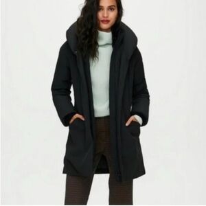 Aritzia Wilfred Sz XS Cocoon Black 700 Goose Down Parka Coat
